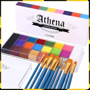 PALETA ARTÍSTICA ATHENA + 10 PINCELES - UCANBE