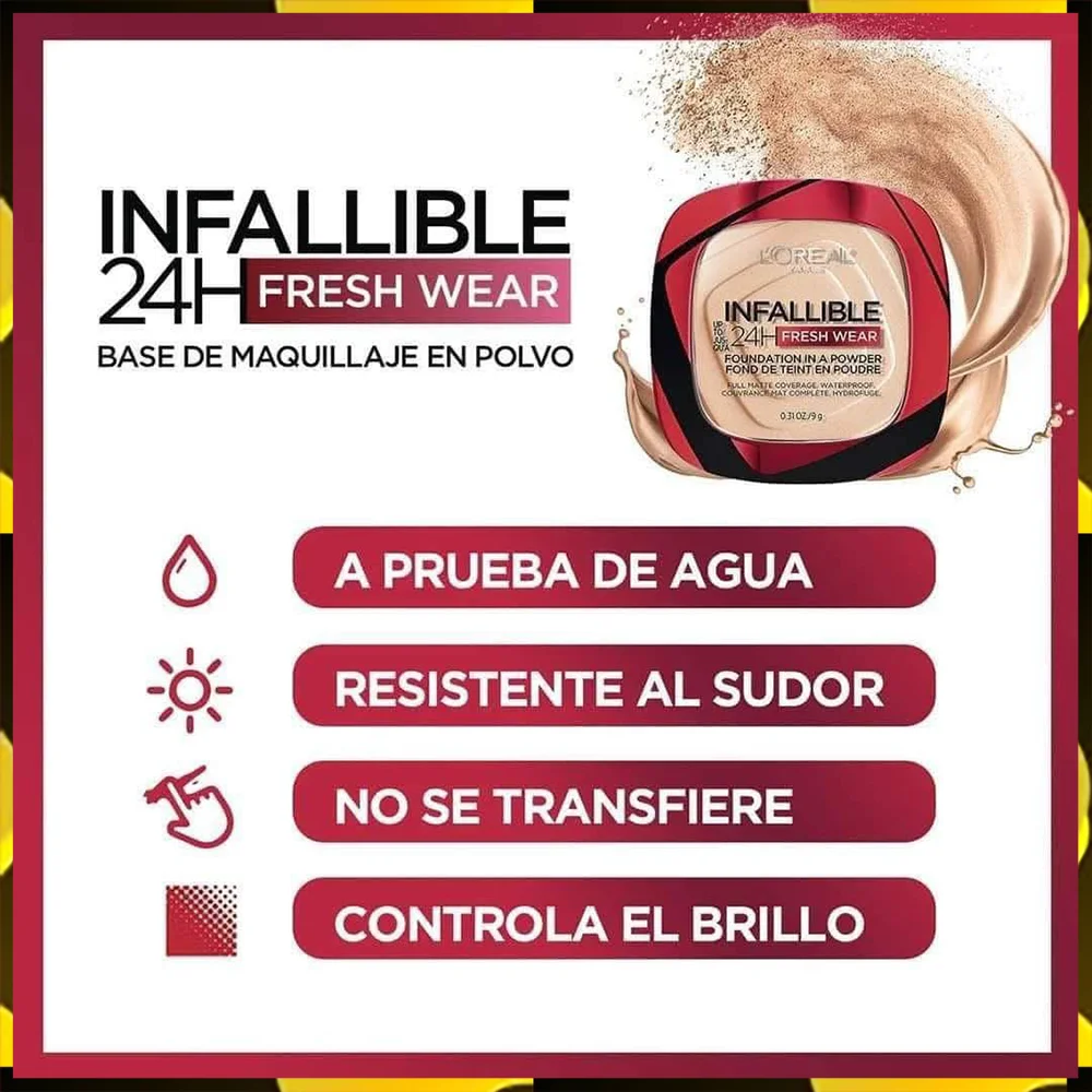 BASE EN POLVO INFAILLIBLE FRESH WEAR 24H - LOREAL PARIS - Imagen 3