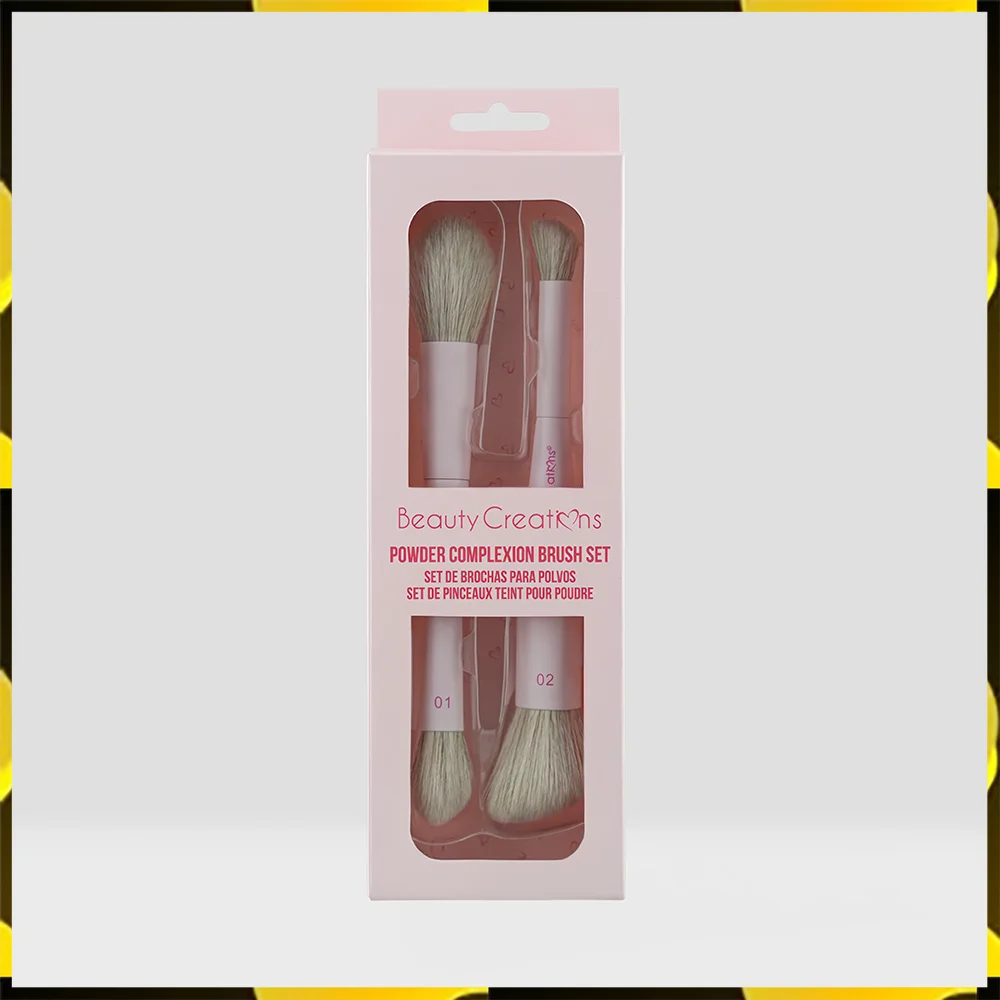 BROCHAS SET X2 DUAL PARA POLVO - BEAUTY CREATIONS - Imagen 2