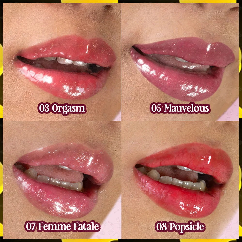 SET X4 BRILLOS LABIALES "SPICY" THIRSTY POUT- ITALIA DELUXE - Imagen 2