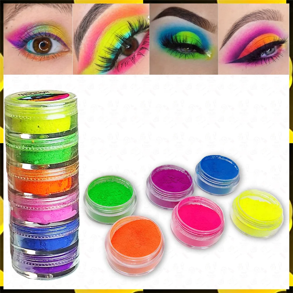 PIGMENTOS NEONES X6 COLORES - BAOLISHI