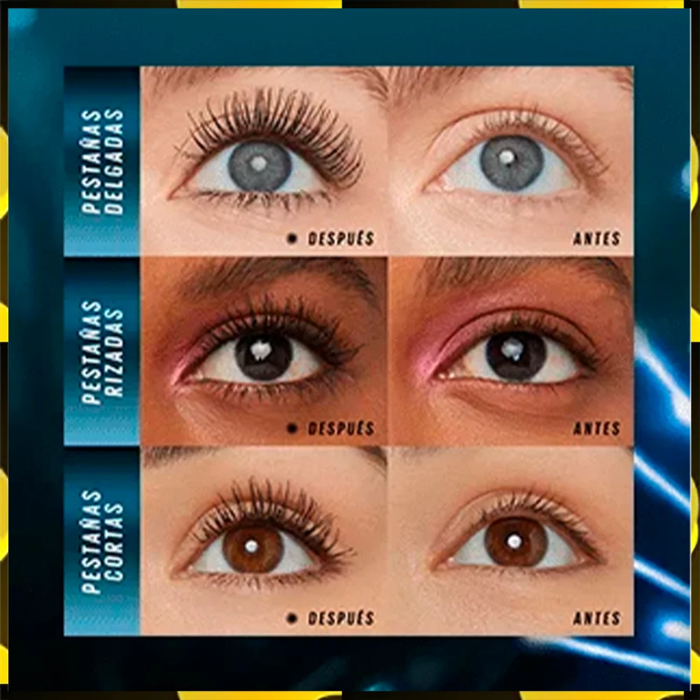 RIMEL LASH SENSATIONAL FIRE WORK WATERPROOF #800 ELECTRO BLACK 8.75 ML. - MAYBELLINE - Imagen 6