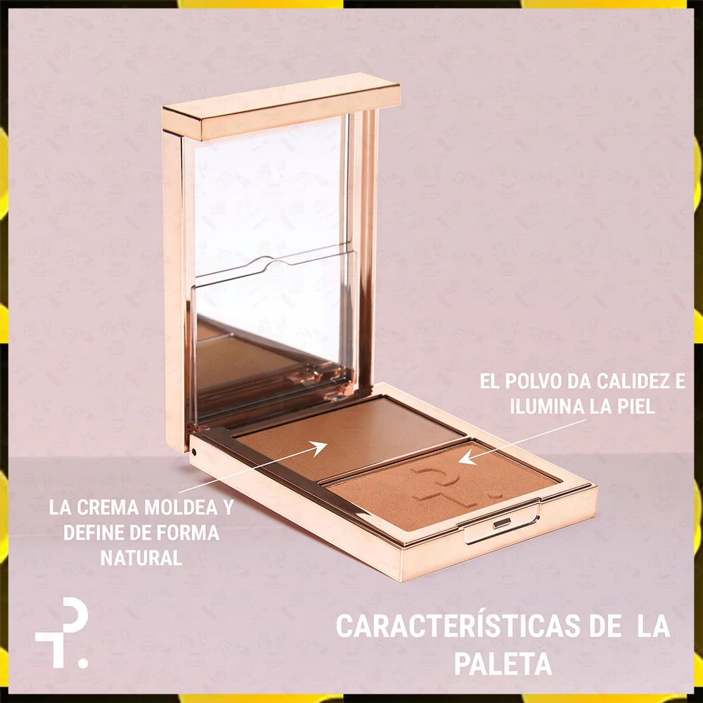 PALETA DE CONTORNO Y BRONZER DUO - PATRICK TA - Imagen 2