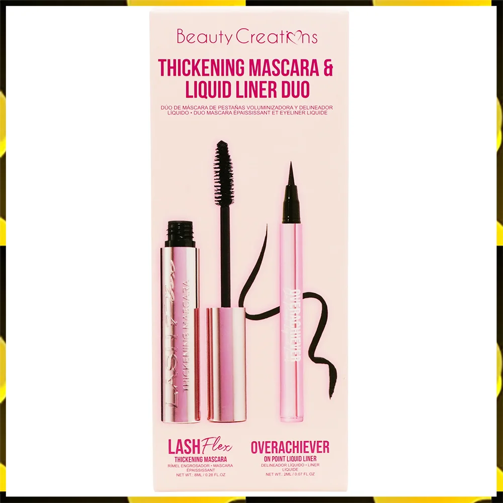 SET X2 THICKENING MASCARA & LIQUID LINER DUO - BEAUTY CREATIONS - Imagen 2