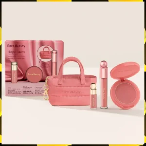 SET X4 HOPE FAVES MINI RUBOR LIQUIDO + RUBOR EN POLVO + LIP GLOSS - RARE BEAUTY